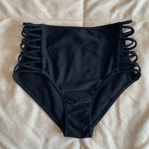 High waisted bikini bottoms